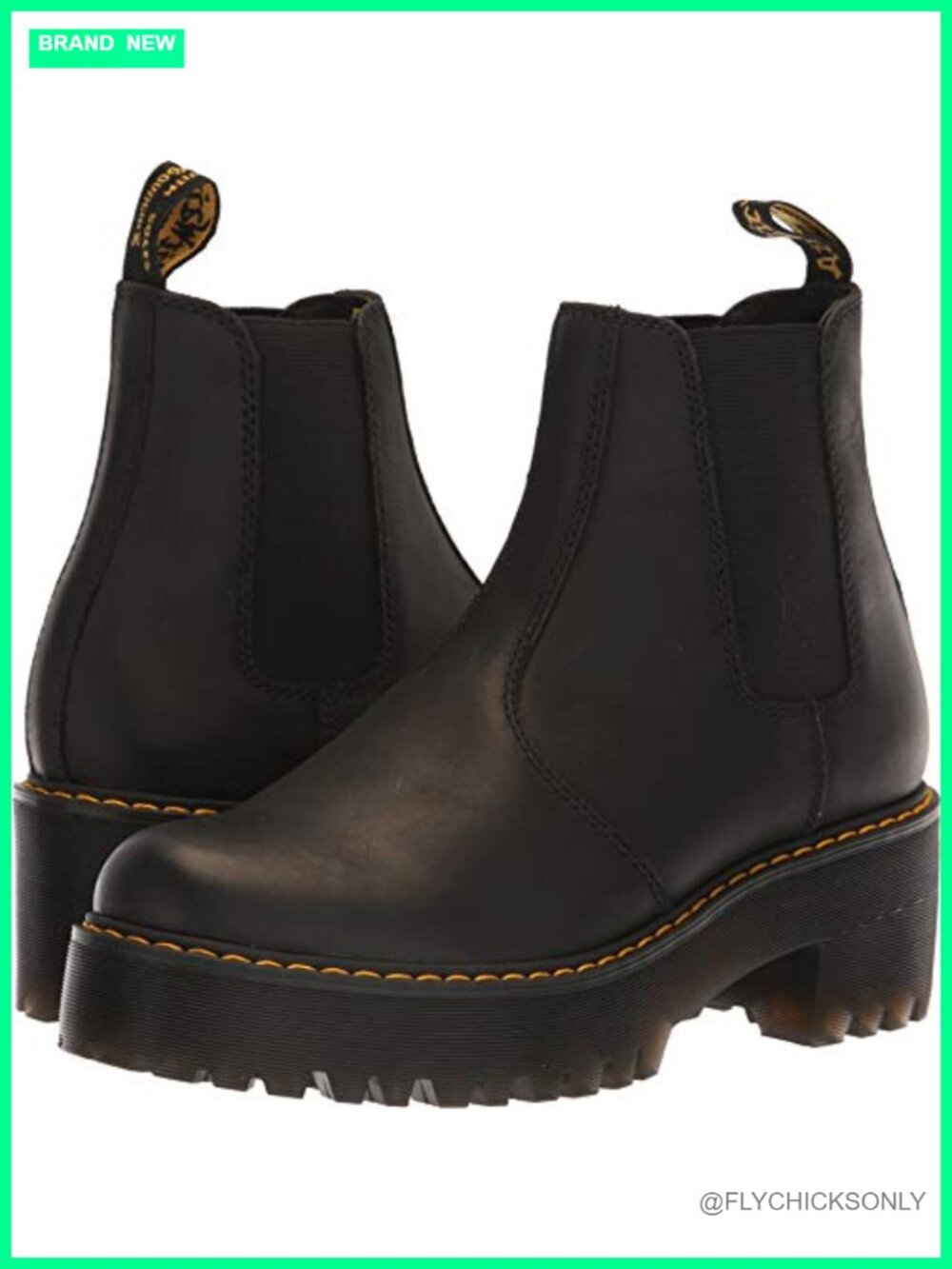 Dr. Martens Rometty Leather Heeled Chelsea Boot Goodyear Welted